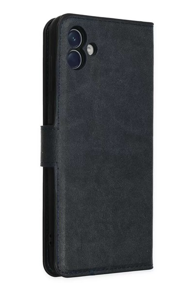 Mey İthalat®  Samsung Galaxy A04 Kılıf Trend S Plus Kapaklı Kılıf - Lacivert
