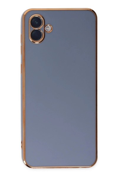 Mey İthalat®  Samsung Galaxy A04 Kılıf Volet Silikon - Mavi