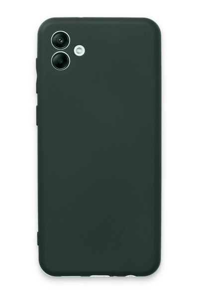 Mey İthalat®  Samsung Galaxy A04E Kılıf First Silikon - Koyu Yeşil