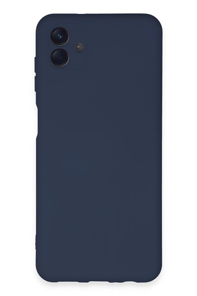 Mey İthalat®  Samsung Galaxy A04E Kılıf Nano içi Kadife Silikon - Lacivert