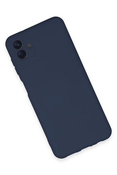 Mey İthalat®  Samsung Galaxy A04E Kılıf Nano içi Kadife Silikon - Lacivert