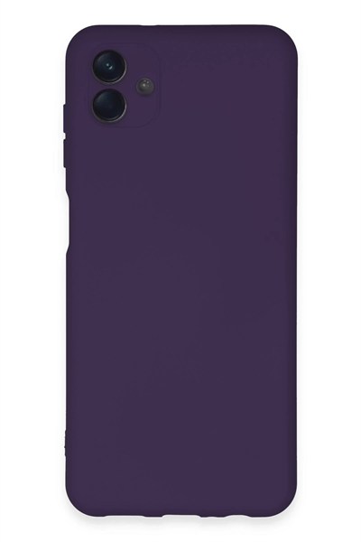 Mey İthalat®  Samsung Galaxy A04E Kılıf Nano içi Kadife Silikon - Mor