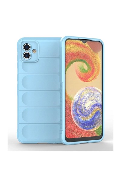 Mey İthalat®  Samsung Galaxy A04E Kılıf Optimum Silikon - Sky Blue