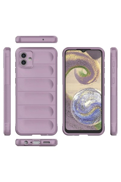 Mey İthalat®  Samsung Galaxy A04E Kılıf Optimum Silikon - Mor