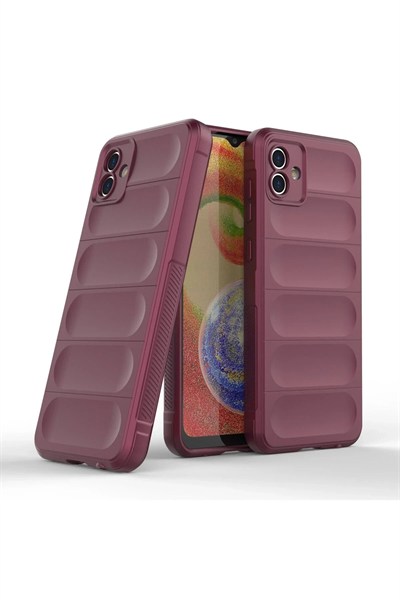 Mey İthalat®  Samsung Galaxy A04E Kılıf Optimum Silikon - Bordo