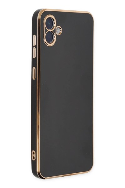 Mey İthalat®  Samsung Galaxy A04E Kılıf Volet Silikon - Siyah