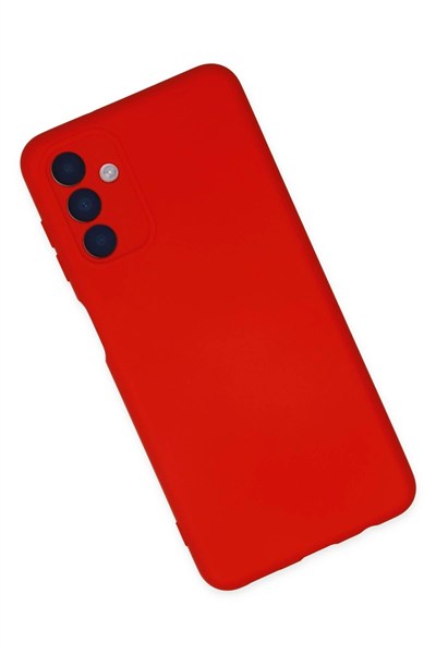 Mey İthalat®  Samsung Galaxy A04S Kılıf Nano içi Kadife Silikon - Kırmızı