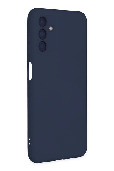 Mey İthalat®  Samsung Galaxy A04S Kılıf Nano içi Kadife Silikon - Lacivert