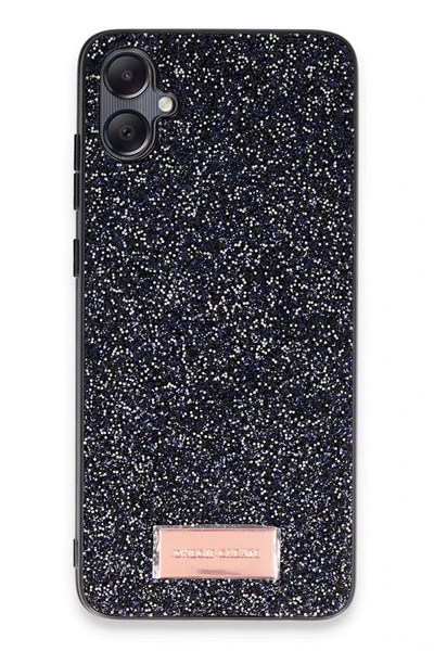 Mey İthalat®  Samsung Galaxy A05 Bright Simli Kapak - Siyah