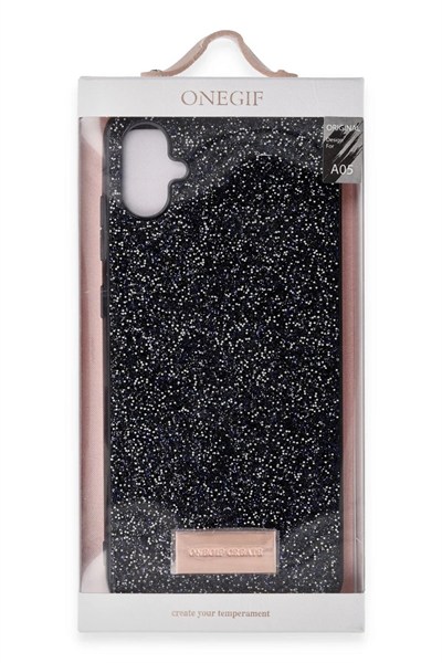 Mey İthalat®  Samsung Galaxy A05 Bright Simli Kapak - Derin Mor