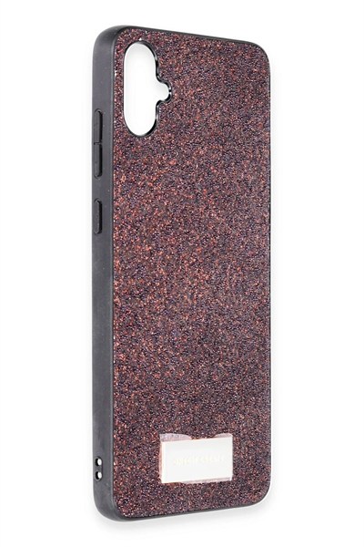 Mey İthalat®  Samsung Galaxy A05 Bright Simli Kapak - Derin Mor