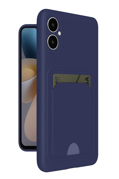 Mey İthalat®  Samsung Galaxy A05 Kelvin Kartvizitli Silikon - Lacivert