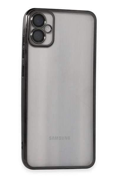 Mey İthalat®  Samsung Galaxy A05 Kılıf  Lensli Silikon - Siyah