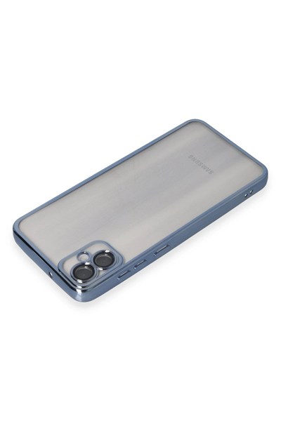 Mey İthalat®  Samsung Galaxy A05 Kılıf  Lensli Silikon - Lacivert