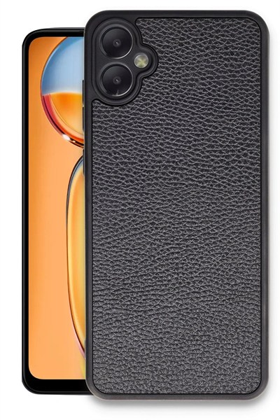 Mey İthalat®  Samsung Galaxy A05 Kılıf Aras Deri Kapak - Siyah