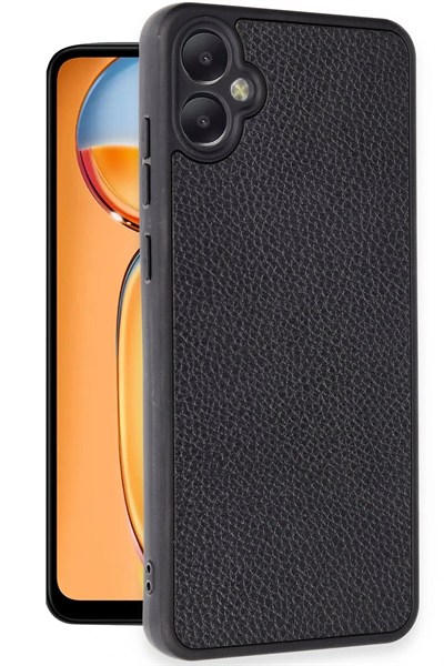Mey İthalat®  Samsung Galaxy A05 Kılıf Aras Deri Kapak - Siyah