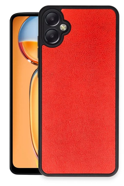 Mey İthalat®  Samsung Galaxy A05 Kılıf Aras Deri Kapak - Kırmızı