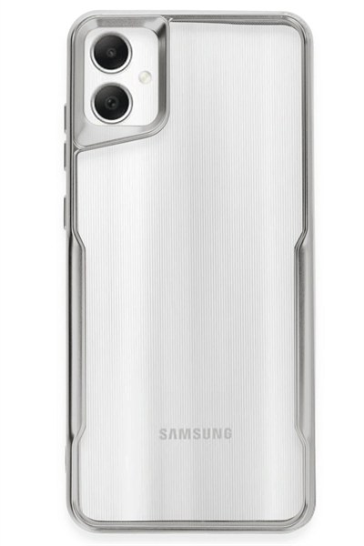 Mey İthalat®  Samsung Galaxy A05 Kılıf Boyi Silikon Kapak - Gümüş