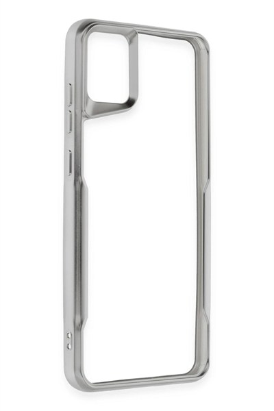Mey İthalat®  Samsung Galaxy A05 Kılıf Boyi Silikon Kapak - Gümüş
