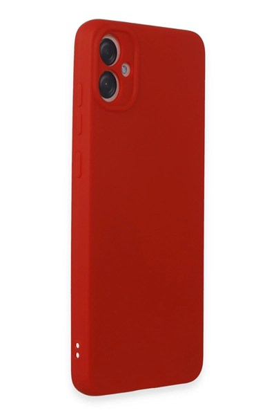 Mey İthalat®  Samsung Galaxy A05 Kılıf First Silikon - Kırmızı