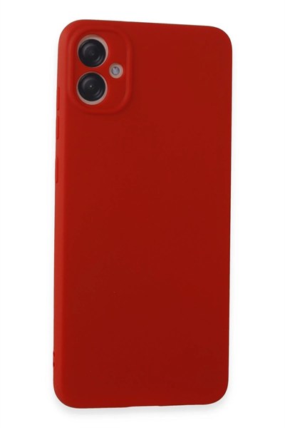 Mey İthalat®  Samsung Galaxy A05 Kılıf First Silikon - Kırmızı