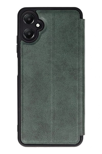 Mey İthalat®  Samsung Galaxy A05 Kılıf Flip Cover - Koyu Yeşil