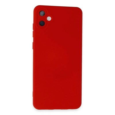 Mey İthalat®  Samsung Galaxy A05 Kılıf Nano içi Kadife Silikon - Kırmızı