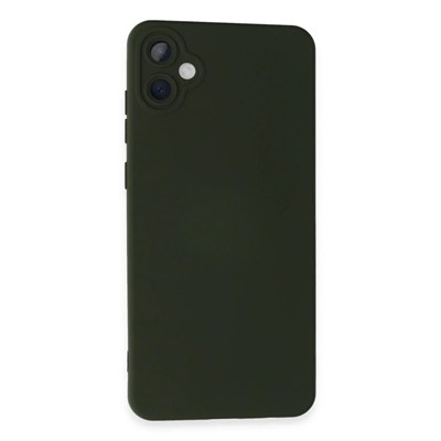 Mey İthalat®  Samsung Galaxy A05 Kılıf Nano içi Kadife Silikon - Koyu Yeşil