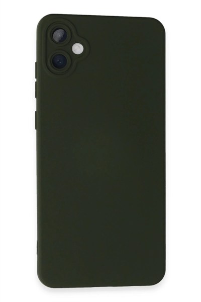 Mey İthalat®  Samsung Galaxy A05 Kılıf Nano içi Kadife Silikon - Koyu Yeşil