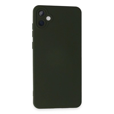 Mey İthalat®  Samsung Galaxy A05 Kılıf Nano içi Kadife Silikon - Koyu Yeşil