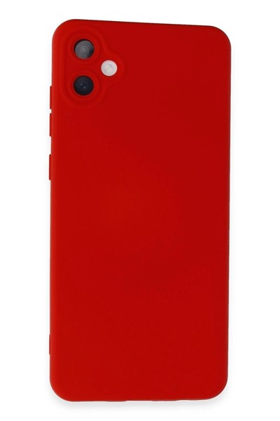 Mey İthalat®  Samsung Galaxy A05 Kılıf Nano içi Kadife Silikon - Kırmızı