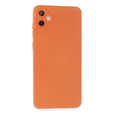 Mey İthalat®  Samsung Galaxy A05 Kılıf Nano içi Kadife Silikon - Turuncu