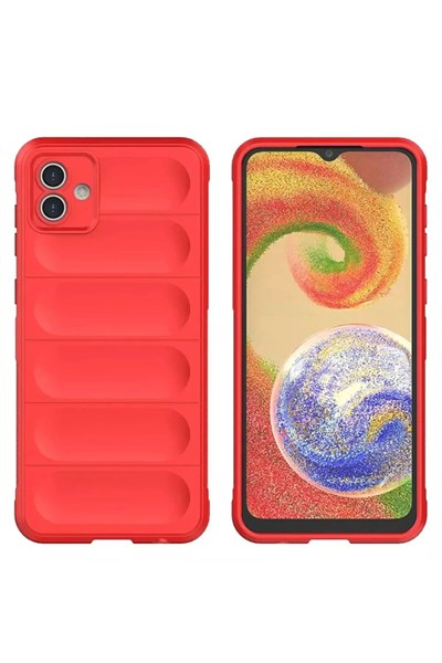 Mey İthalat®  Samsung Galaxy A05 Kılıf Optimum Silikon - Kırmızı