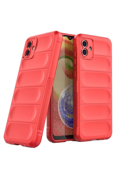 Mey İthalat®  Samsung Galaxy A05 Kılıf Optimum Silikon - Kırmızı