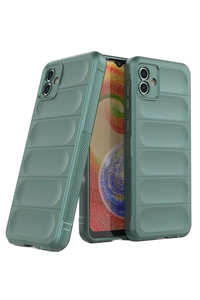 Mey İthalat®  Samsung Galaxy A05 Kılıf Optimum Silikon - Koyu Yeşil