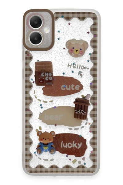 Mey İthalat®  Samsung Galaxy A05 Kılıf Sweet Desenli Silikon Kapak - Şeffaf