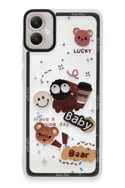 Mey İthalat®  Samsung Galaxy A05 Kılıf Sweet Desenli Silikon Kapak - Sarı