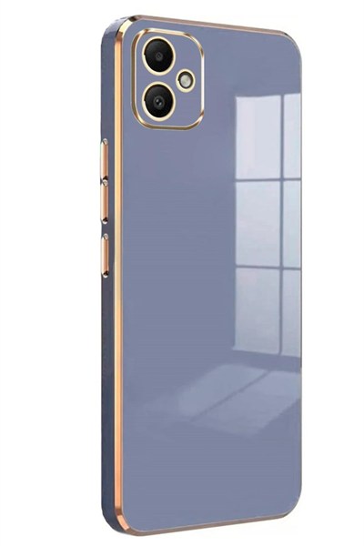 Mey İthalat®  Samsung Galaxy A05 Kılıf Volet Silikon - Mavi