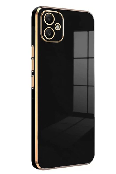 Mey İthalat®  Samsung Galaxy A05 Kılıf Volet Silikon - Siyah