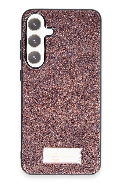 Mey İthalat®  Samsung Galaxy A05S Bright Simli Kapak - Derin Mor