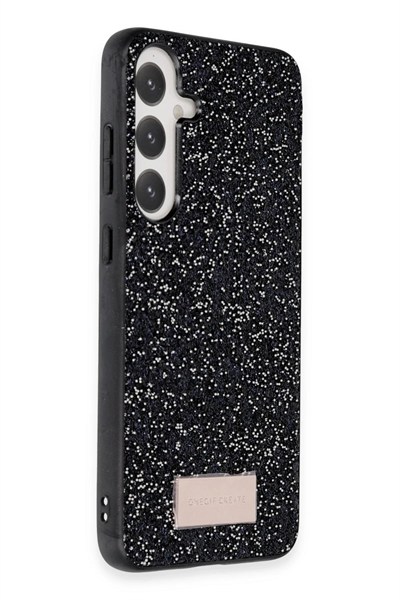 Mey İthalat®  Samsung Galaxy A05S Bright Simli Kapak - Siyah