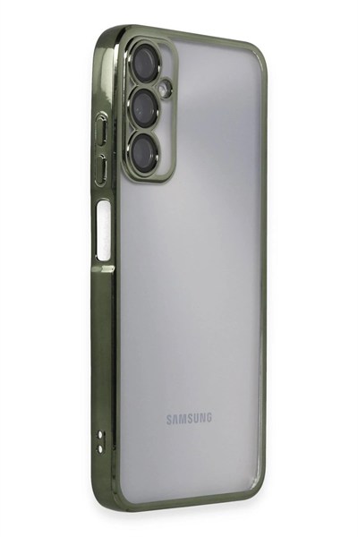 Mey İthalat®  Samsung Galaxy A05S Kılıf  Lensli Silikon - Yeşil