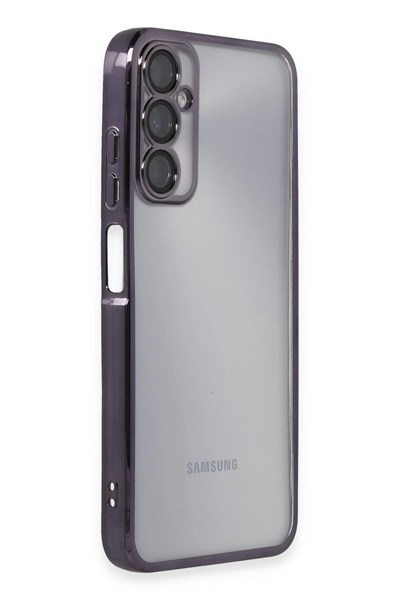 Mey İthalat®  Samsung Galaxy A05S Kılıf  Lensli Silikon - Mor