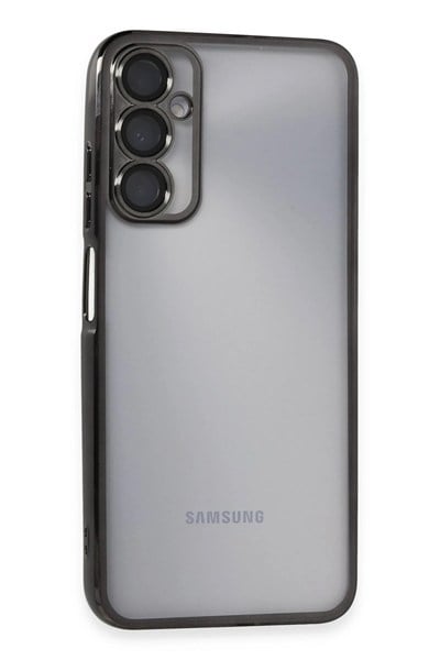 Mey İthalat®  Samsung Galaxy A05S Kılıf  Lensli Silikon - Siyah