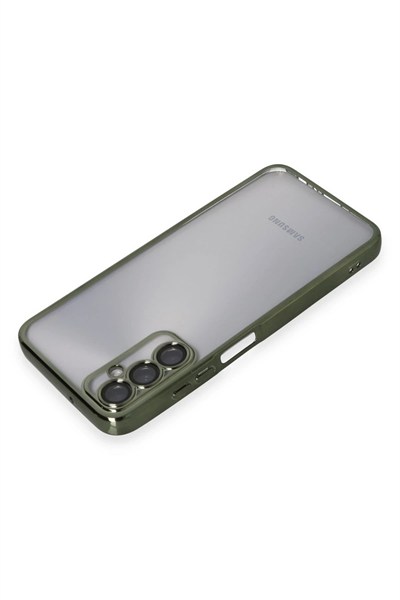 Mey İthalat®  Samsung Galaxy A05S Kılıf  Lensli Silikon - Yeşil