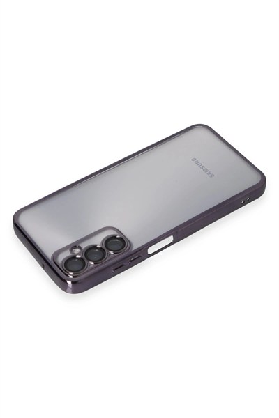 Mey İthalat®  Samsung Galaxy A05S Kılıf  Lensli Silikon - Mor