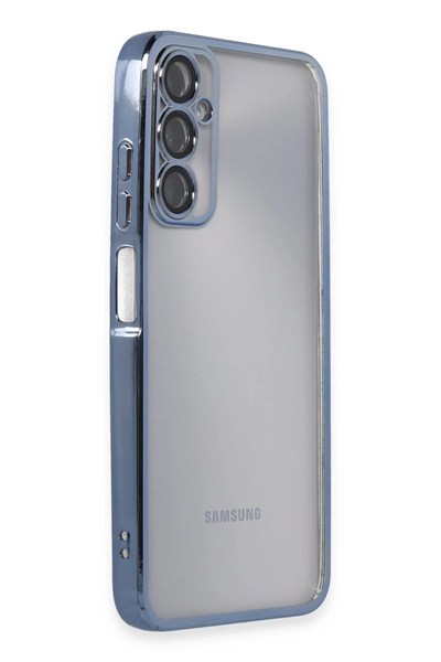 Mey İthalat®  Samsung Galaxy A05S Kılıf  Lensli Silikon - Açık Mavi