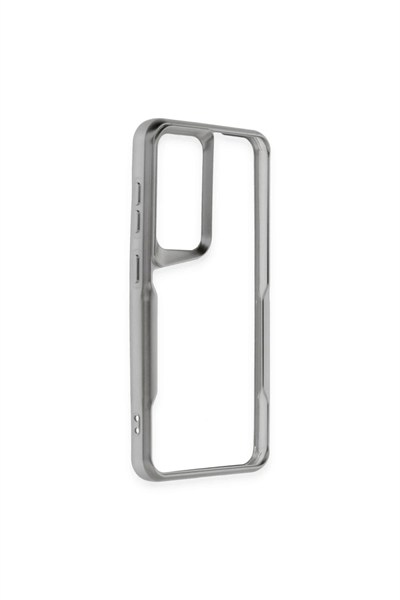 Mey İthalat®  Samsung Galaxy A05S Kılıf Boyi Silikon Kapak - Gümüş