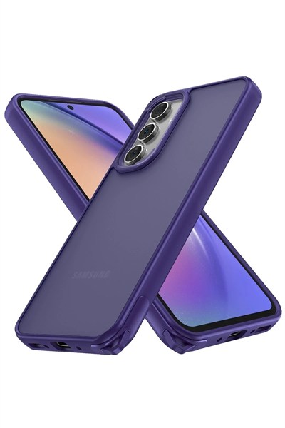 Mey İthalat®  Samsung Galaxy A05S Kılıf Elegant Kapak - Derin Mor