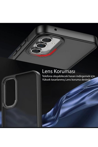 Mey İthalat®  Samsung Galaxy A05S Kılıf Elegant Kapak - Lacivert